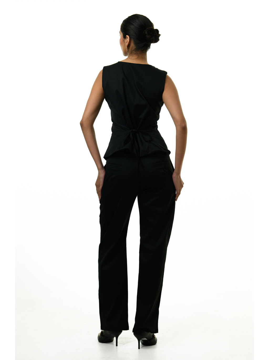 Noir Power Vest Co-ord Set - Black