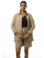 Burkley Beige Luxe Co-ord Set