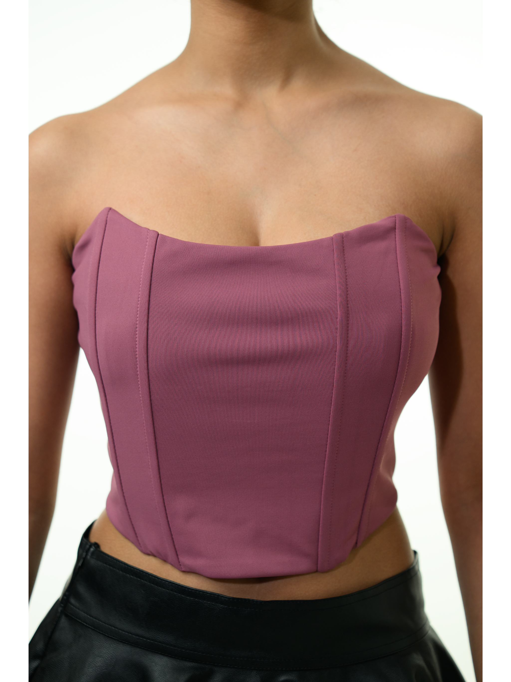 Pink Color Backless Tank Tops