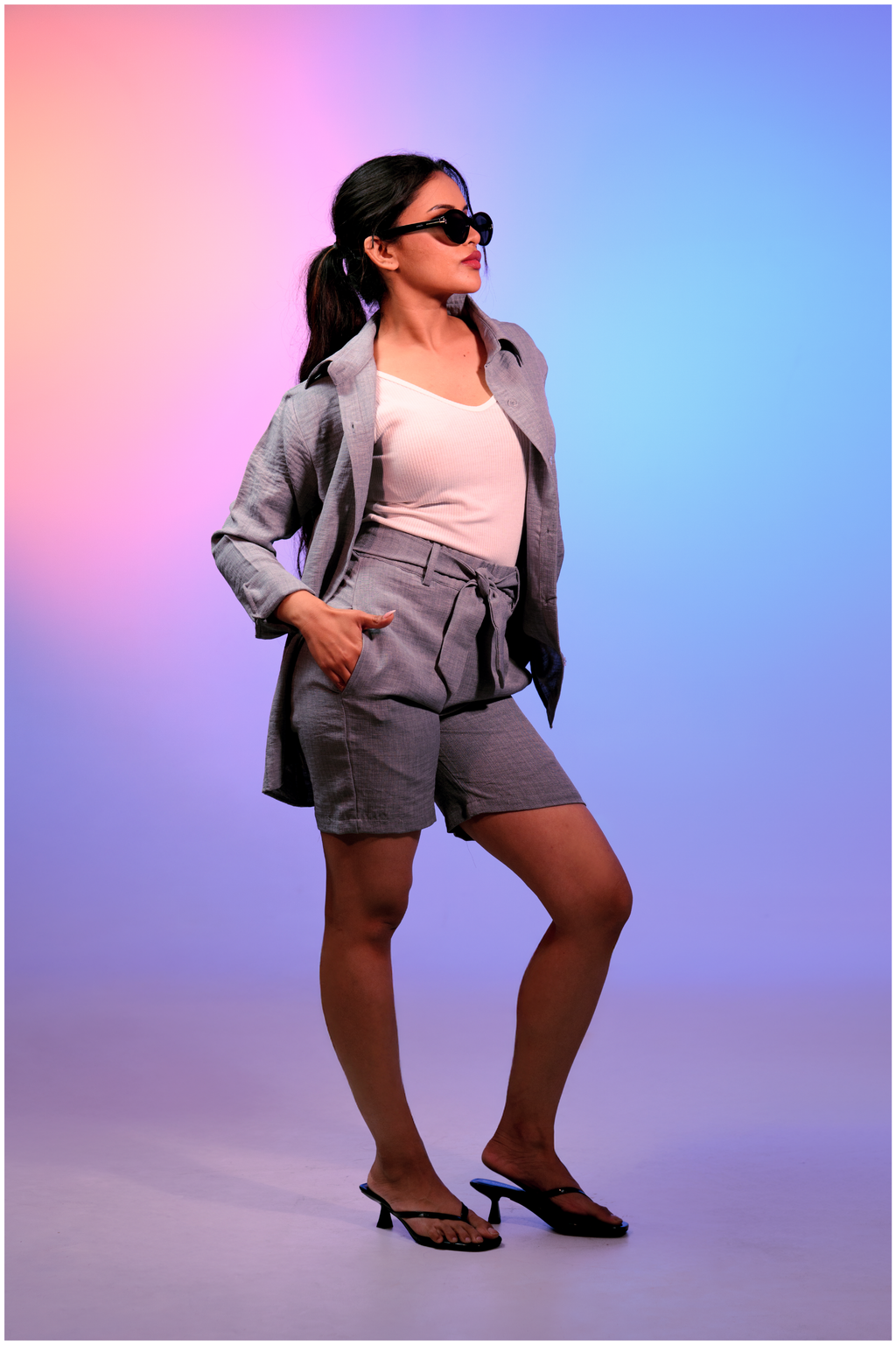 Burkley Grey Luxe Co-ord Set