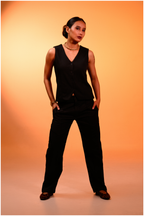 Noir Power Vest Co-ord Set - Black