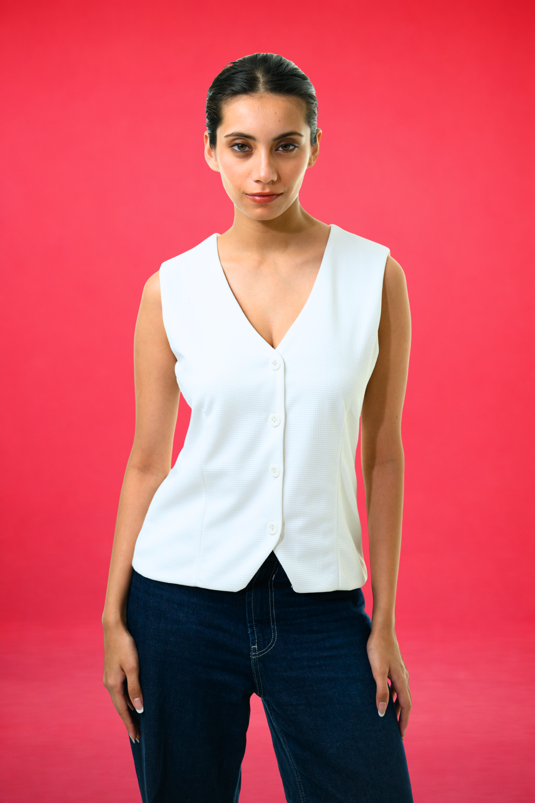 Cloud Nine Sleep Tank - White