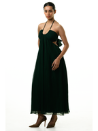 Emerald Pleated Tube Top