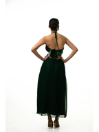 Emerald Pleated Tube Top