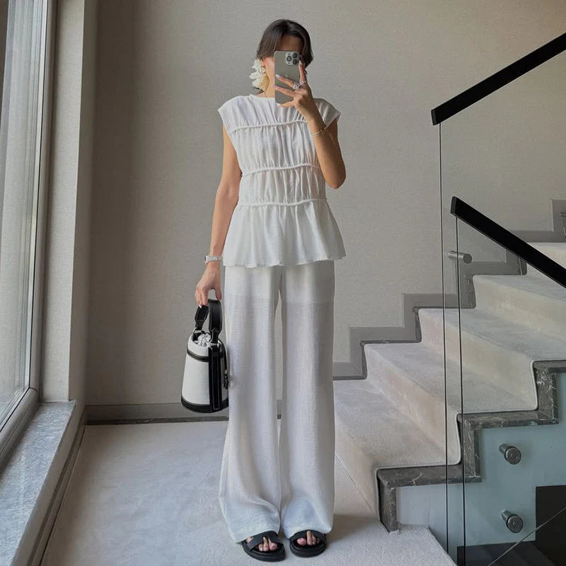 Iraida Summer Co-Ord Set In Brown